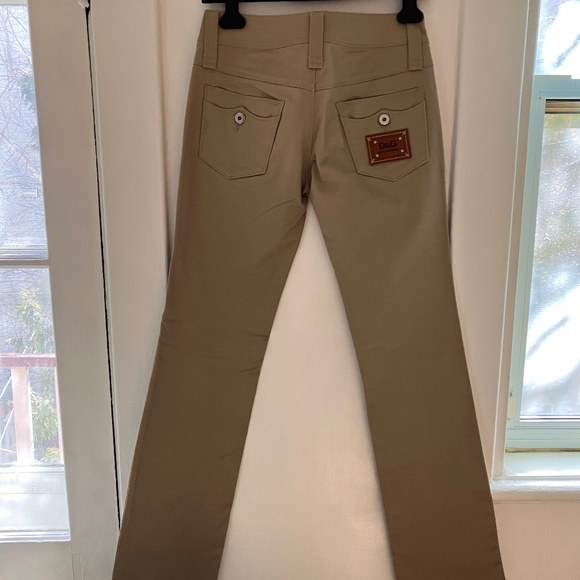 NEW D&G KHAKI BOOTCUT TROUSER - Picture 11 of 14